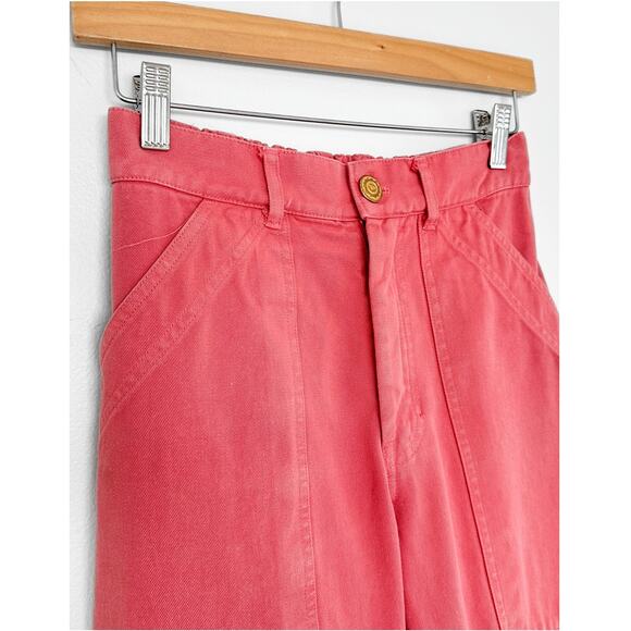 Big Bud Press High Waist Coral Pink Pencil Pants size XS made in LA - Picture 2 of 10